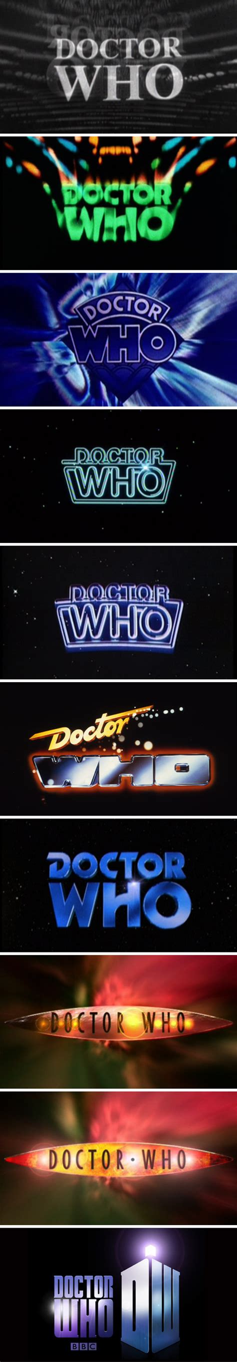 Doctor Who logo evolution by Unskaved on DeviantArt