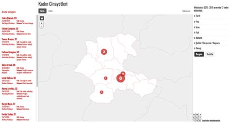 Interactive map of femicide in Turkey | Behance