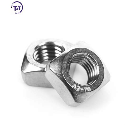 Din Din Stainless Thin Outer Inner Thread Square Nut China