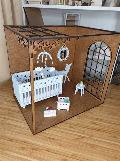 Roombox Dollhouse Roombox For Tiny Dolls Bjd Diorama 18 Etsy