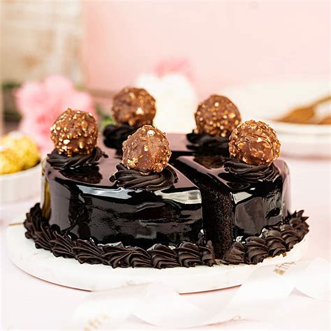 Buy Send Ferrero Rocher Truffle Cake Half Kg Online Ferns N Petals