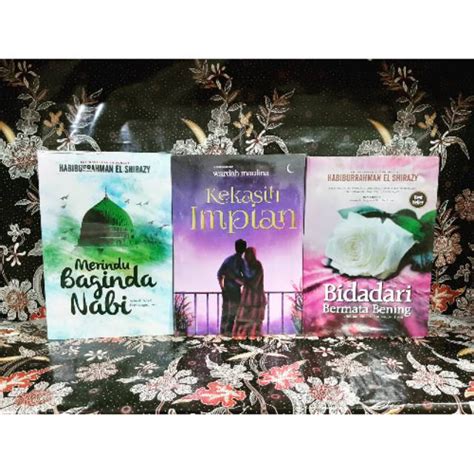 Jual Buku Paket 3 Novel Bidadari Bermata Bening Merindu Baginda Nabi