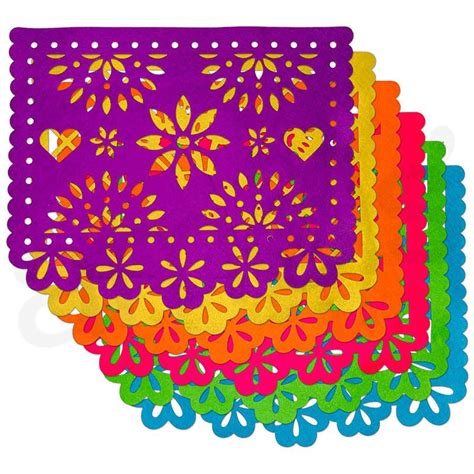 Felt Papel Picado Color Placemats Set Of 6 Agrohortipbacid