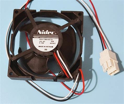 NIDEC U92C12MS1B3 52 12V 0 16A 3wires Cooling Fan