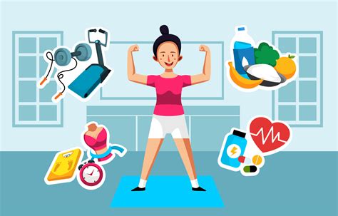 Healthy Lifestyle Habit Illustration 4651390 Vector Art At Vecteezy