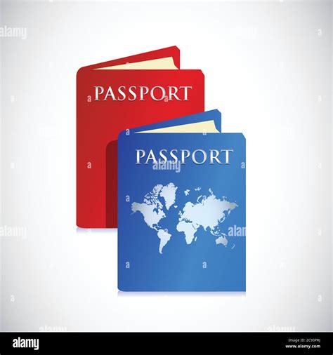 Passports Illustration Design Over A White Background Stock Vector Image And Art Alamy