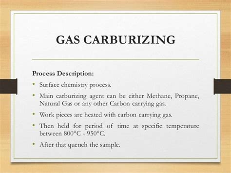 Carburizing