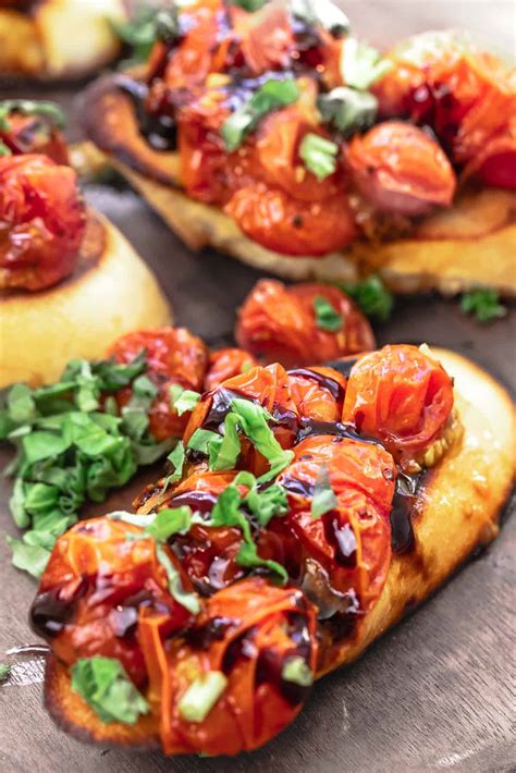 Easy Blistered Tomato Bruschetta Easy Healthy Meal Ideas