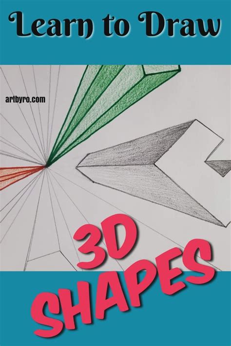 Learn to Draw 3D Shapes - Easy Art Tutorials