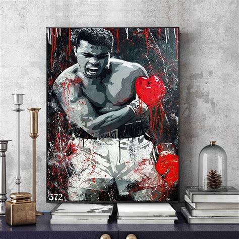 Graffiti Alec Muhammad Ali Graffiti Boxing Art Wall Art Poster Etsy