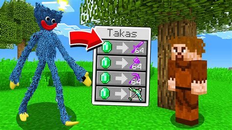 FAKİR HUGGY WUGGY İLE TAKAS YAPTI Minecraft YouTube