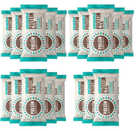 Buy Pulsin Based Protein Bar Mint Chocolate And Cashew Flavour 18x 50g