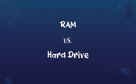 RAM Vs Hard Drive Know The Difference