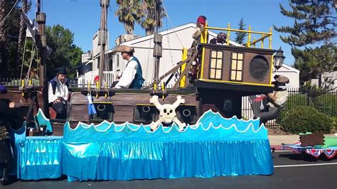 Red White And Blue Parade Pirate Float Youtube