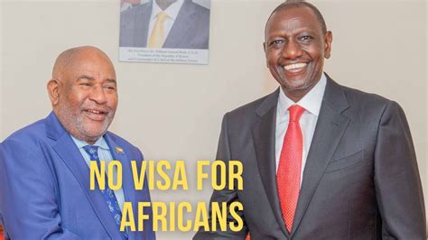 NO VISA FOR ALL AFRICANS KENYA PRESIDENT MAKES FIRST MOVE FOR A UNITED