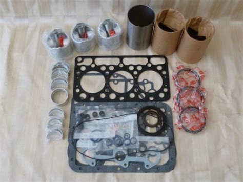 Kubota D750 Overhaul Rebuild Kit Liners Pistons Rings Bearings