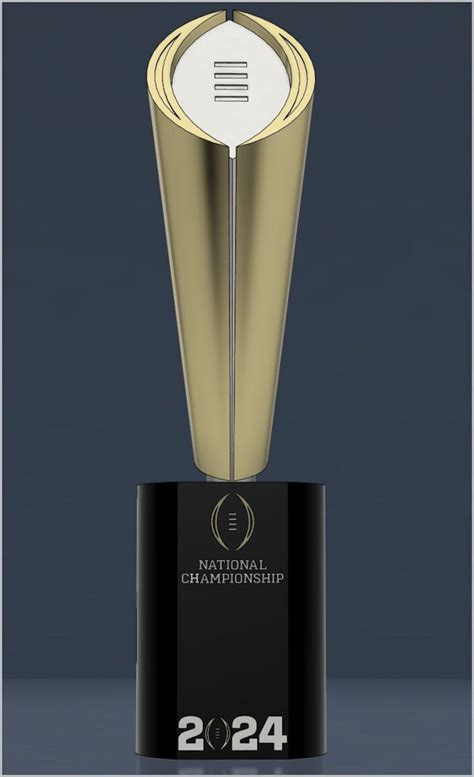 3d Printed 2024 College Football Playoff National Championship Trophy