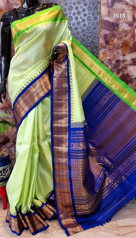 Handloom Gadwal Pure Silk Saree Gadwal Pure Silk With Kuttu Borders