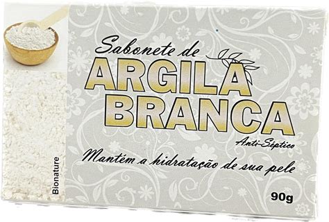 Sabonete De Argila Branca 90g Cerealista Premium