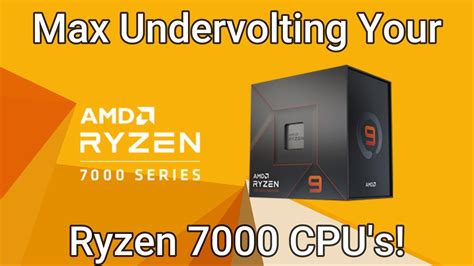 Undervolting Ryzen Guide How To Max Out Your Undervolt Youtube