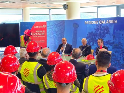 Regione Calabria E Webuild Parte La Scuola Per Formazione E