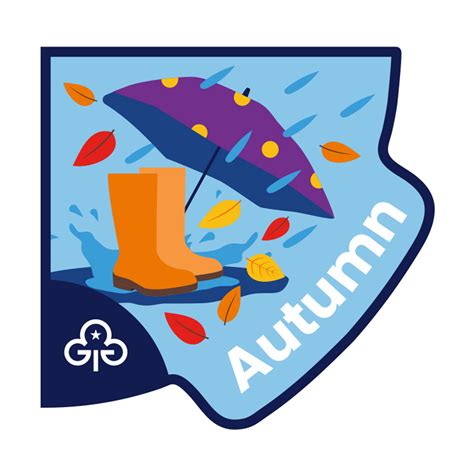 Autumn - seasons badge - Girlguiding Anglia