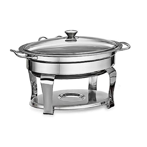 Tramontina Proline Stainless Steel 42 Qt Oval Chafing Dish Chafing