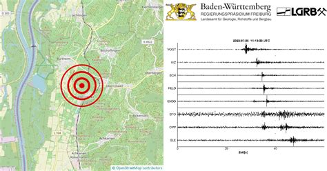 Erdbeben Bei Vogtsburg Im Kaiserstuhl Lkrs Breisgau H Bw Am