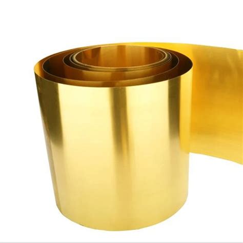 Thick 002mm 003mm 005mm Width 100mm Thin Latten Flitter Gold Sheet Yellow Copper Foil Brass