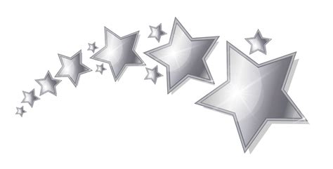 Silver stars on a white background 16123187 Vector Art at Vecteezy