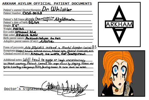 Arkham Id By A Ravens Feather On Deviantart