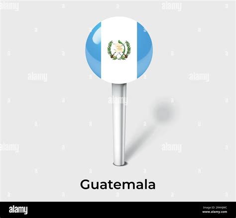 Guatemala country flag pin map marker Stock Vector Image & Art - Alamy