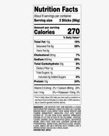 Snack Sticks - Slim Jim Nutrition Facts, HD Png Download - kindpng