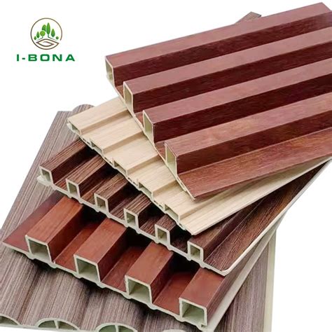 Cladding Panel Wood Pvc Wooden Slat Soundproof Wall Design D Panel Wpc