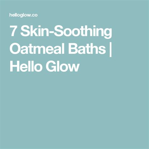 8 Ways To Make A Skin Soothing Oatmeal Bath Oatmeal Bath Soothing