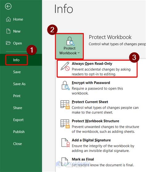 How To Protect An Excel Workbook From Editing Methods