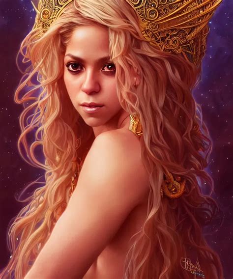 Shakira As A Fantasy Magic Woman Portrait Sci Fi Stable Diffusion