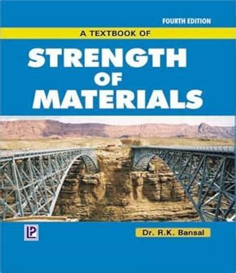 A Textbook Of Strength Of Materials Bansal R K Amazon In Books