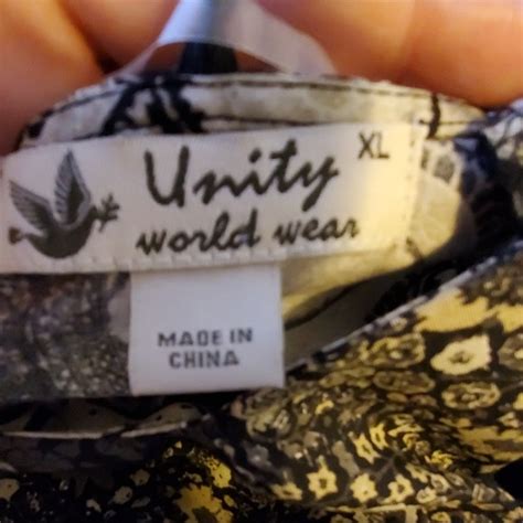 Unity World Wear Tops Unity Brand 45 Blouse Wnecklace New With Tags Sz Xl Poshmark