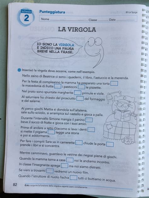 Pin di francesca altea su Punteggiatura Attività di grammatica