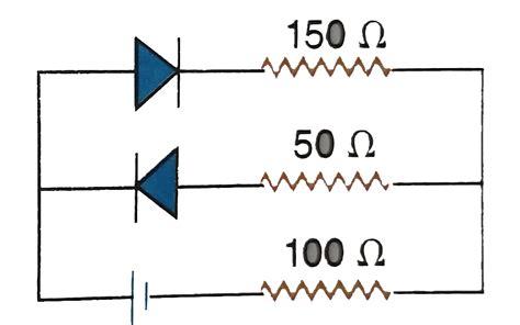 Assume That Each Diode Shown Has A Forward Bias Resistance Of Omega