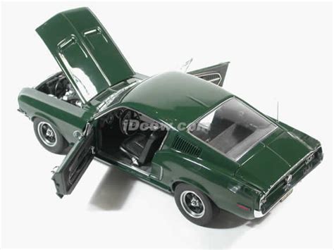 1968 Ford Mustang Diecast Model Car 118 Scale Gt 390 By Autoart Green