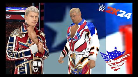 WWE2K24 MODS SvR 11 Concept Cody Rhodes Entrance Moveset Signature