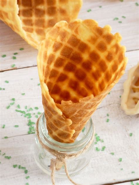 Waffle Ice Cream Cones | my baking saga | Recipe | Waffle ice cream, Ice cream waffle cone ...