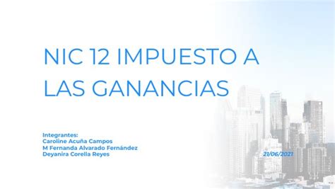 Nic Impuesto A Las Ganacias