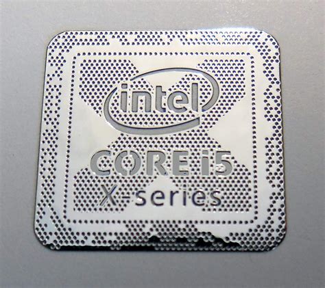 Amazon VATH Made Intel Core I5 X Series Metal Sticker 18 X 18mm