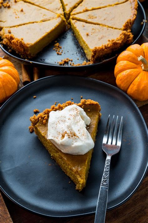 Pumpkin Pie With Gingersnap Crust Recipe Gingersnap Crust Pumpkin