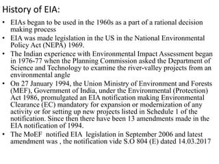 Environmental Impact Assessment EIA PPT