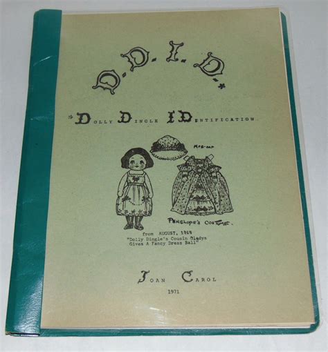 Vintage D D I D Dolly Dingle Paper Doll Identification Book Joan Carol