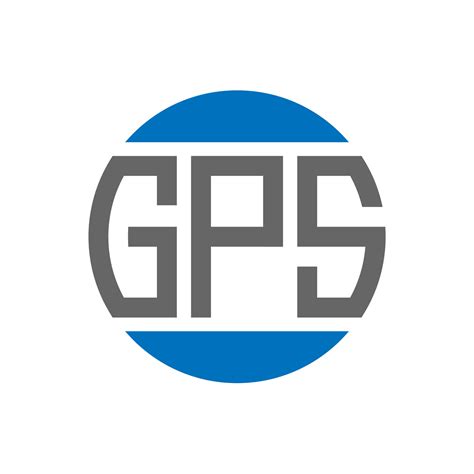 Diseño De Logotipo De Letra Gps Sobre Fondo Blanco Concepto De